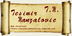 Tešimir Manzalović vizit kartica